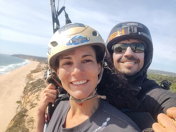 Parapente Costa da caparica Lisbonne