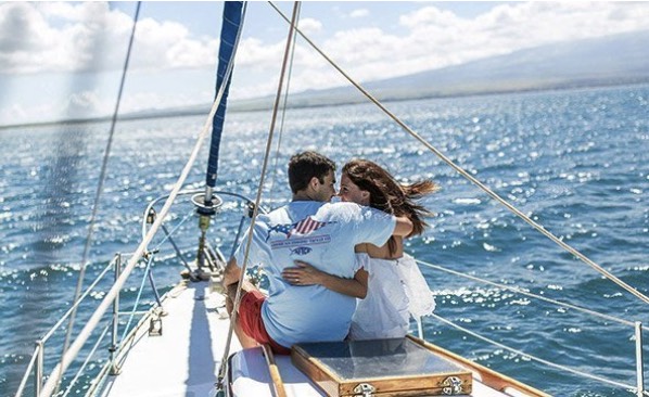 Sortie Romantique en voilier au départ de Lisbonne Demande en mariage