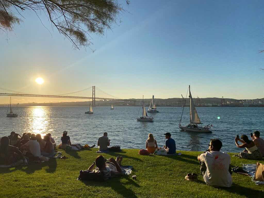 Coucher de soleil Lisbonne